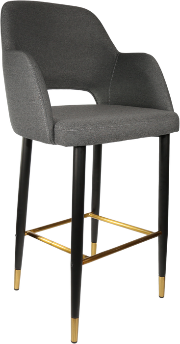 Durafurn Sorbet Stool with Black Metal 750h Legs