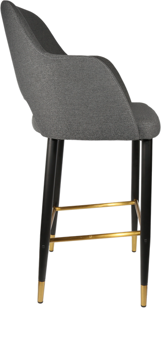 Durafurn Sorbet Stool with Black Metal 750h Legs