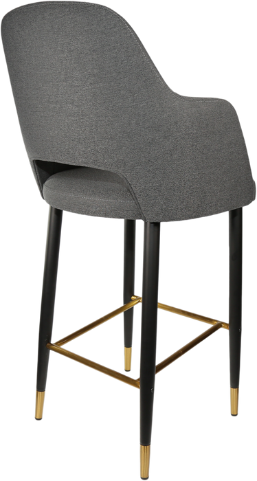 Durafurn Sorbet Stool with Black Metal 750h Legs