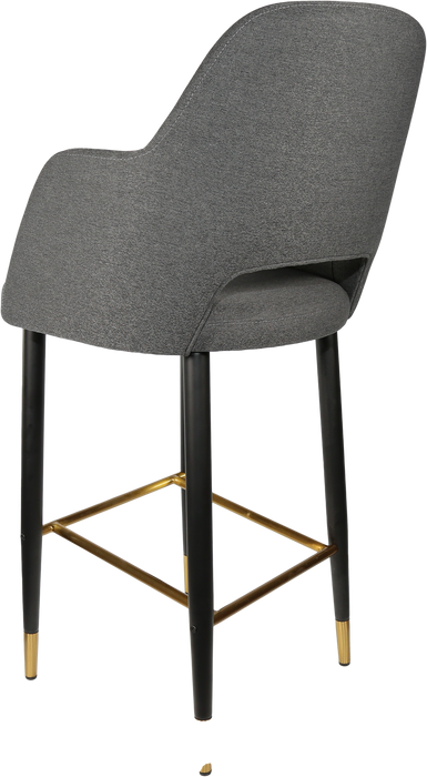 Durafurn Sorbet Stool with Black Metal 750h Legs