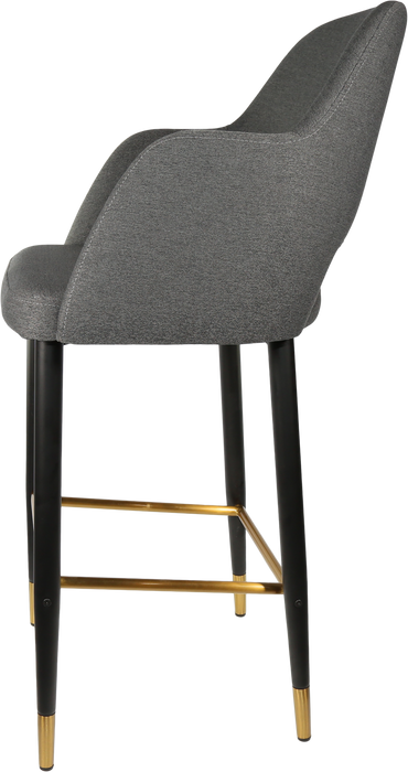 Durafurn Sorbet Stool with Black Metal 750h Legs