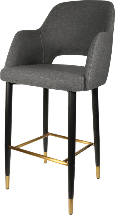 Durafurn Sorbet Stool with Black Metal 750h Legs