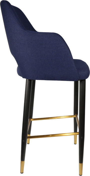 Durafurn Sorbet Stool with Black Metal 750h Legs