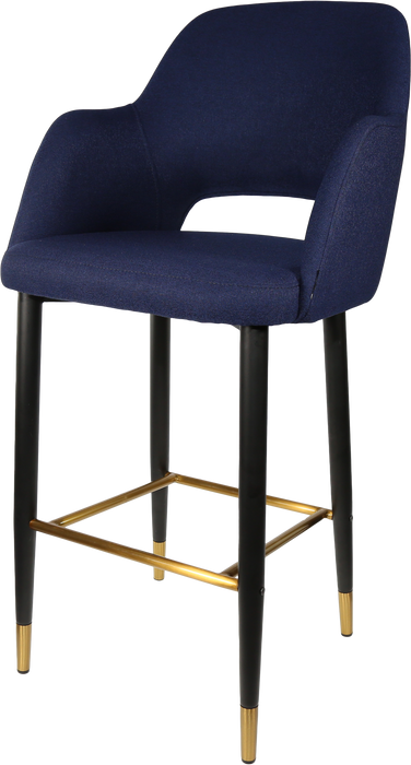 Durafurn Sorbet Stool with Black Metal 750h Legs