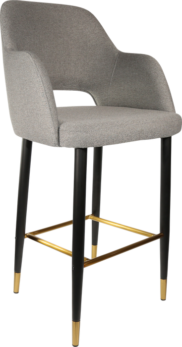 Durafurn Sorbet Stool with Black Metal 750h Legs