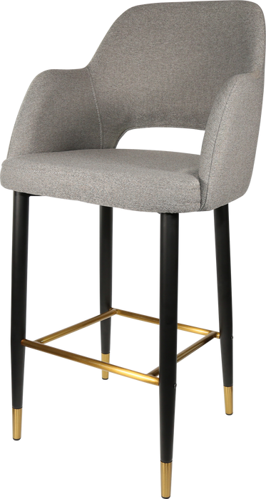 Durafurn Sorbet Stool with Black Metal 750h Legs