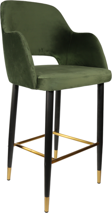 Durafurn Sorbet Stool with Black Metal 750h Legs