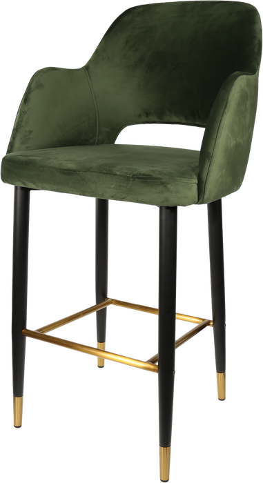 Durafurn Sorbet Stool with Black Metal 750h Legs