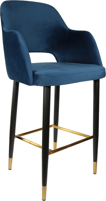 Durafurn Sorbet Stool with Black Metal 750h Legs