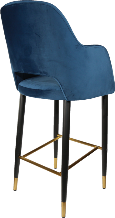 Durafurn Sorbet Stool with Black Metal 750h Legs