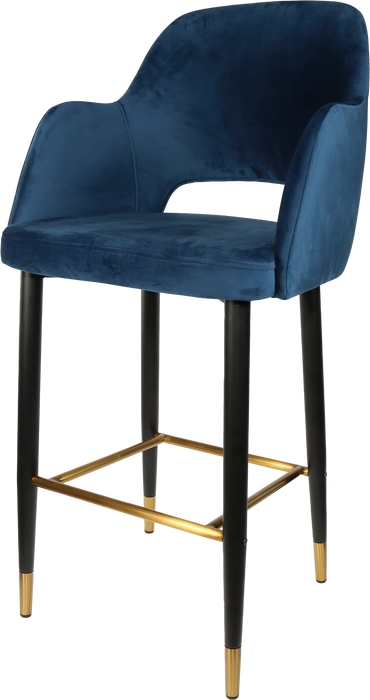 Durafurn Sorbet Stool with Black Metal 750h Legs