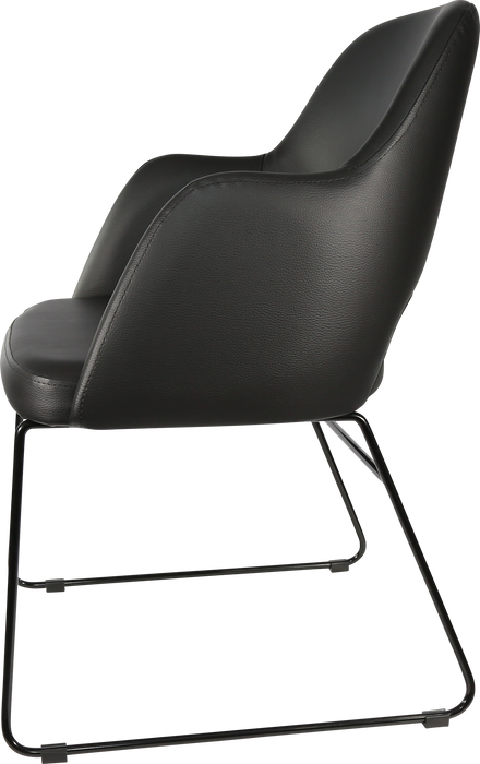 Durafurn Sorbet Chair with Black Sled Base