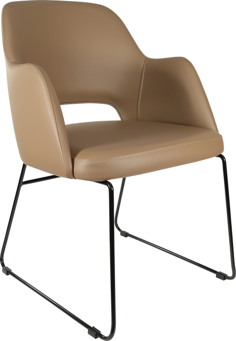 Durafurn Sorbet Chair with Black Sled Base