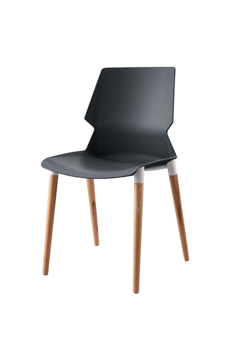 Prism Chair Plastic Over Beech Wood Legs