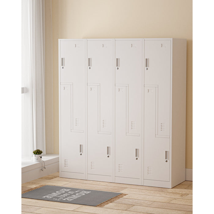 4 Door Bank Of 2 Step Locker