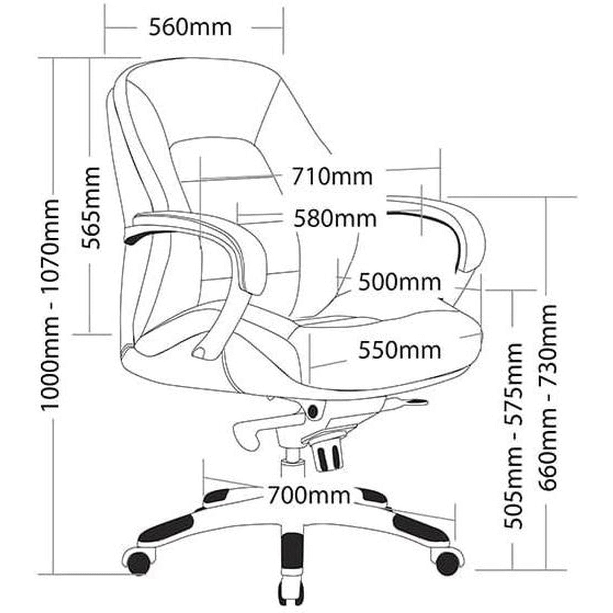 Boardroom Meeting Chair, Black Leather, Magnum Range, Style Ergonomics