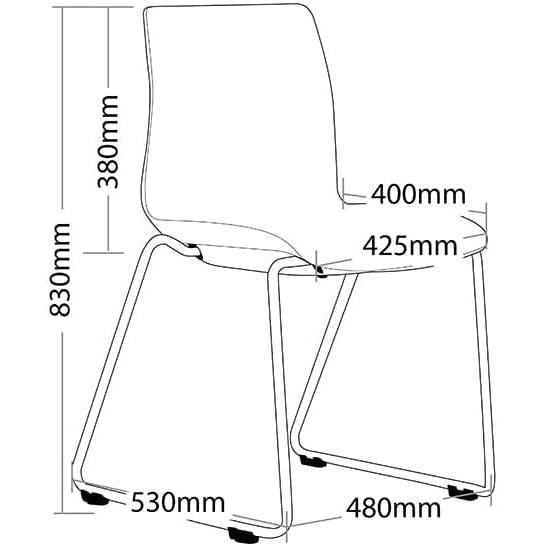 Pod Hospitality Chair - Sled Base