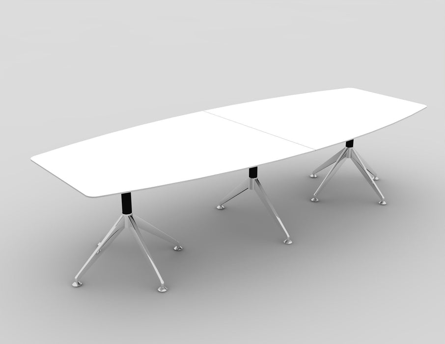 White Potenza Boardroom Table - Large (3000mm x 1200mm)