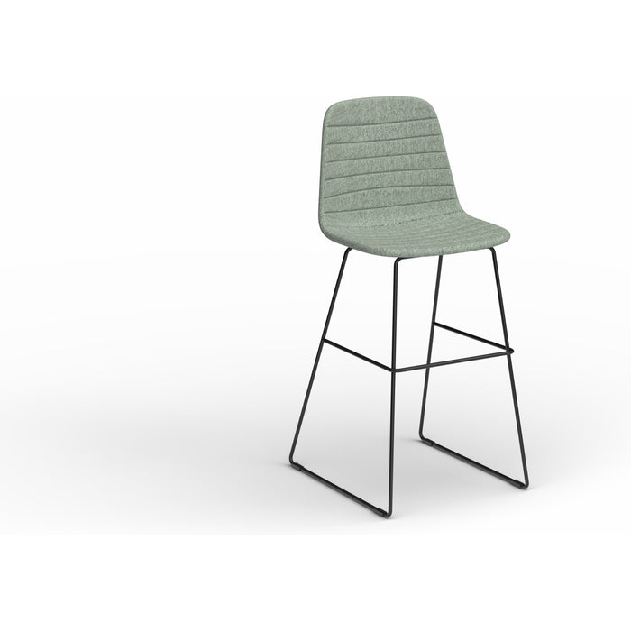 Sofia Barstool with Sled Powdercoated Base