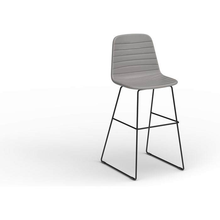 Sofia Barstool with Sled Powdercoated Base