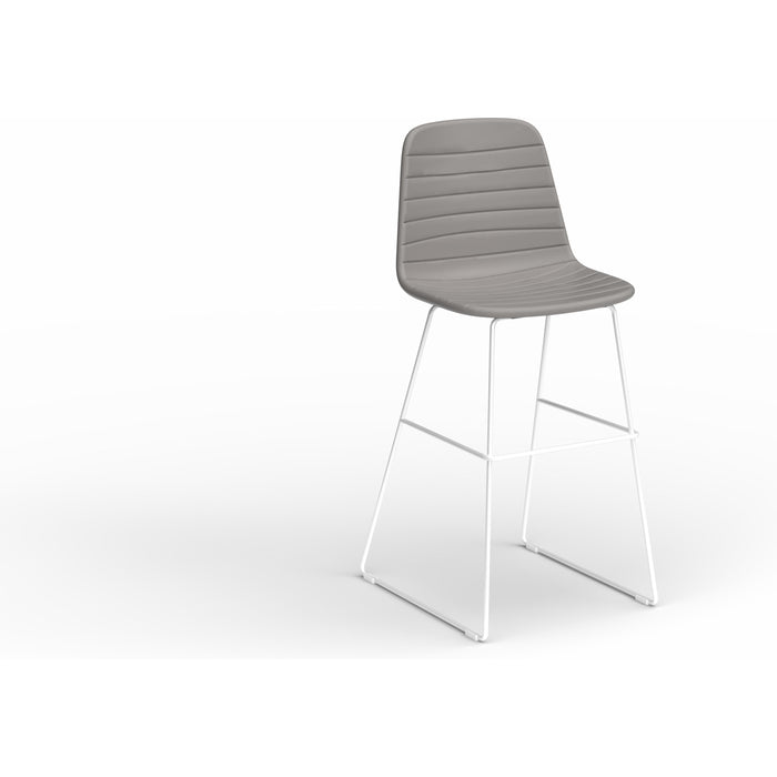 Sofia Barstool with Sled Powdercoated Base