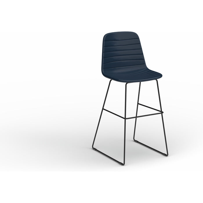 Sofia Barstool with Sled Powdercoated Base