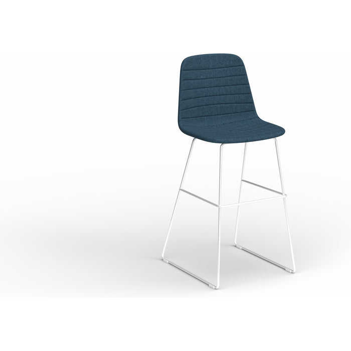 Sofia Barstool with Sled Powdercoated Base