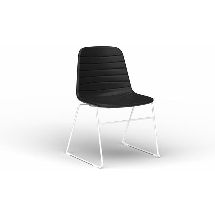 Sofia Chair with Sled Powdercoated Base