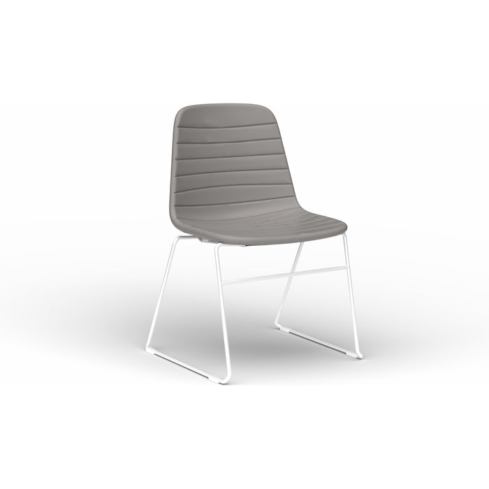 Sofia Chair with Sled Powdercoated Base