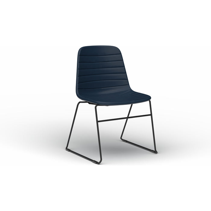 Sofia Chair with Sled Powdercoated Base