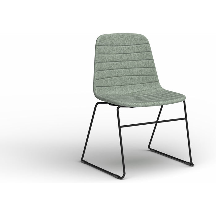 Sofia Chair with Sled Powdercoated Base