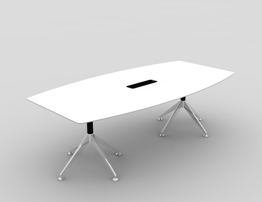 White Potenza Boardroom Table (2400mm x 1200mm)