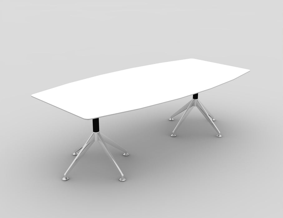 White Potenza Boardroom Table (2400mm x 1200mm)