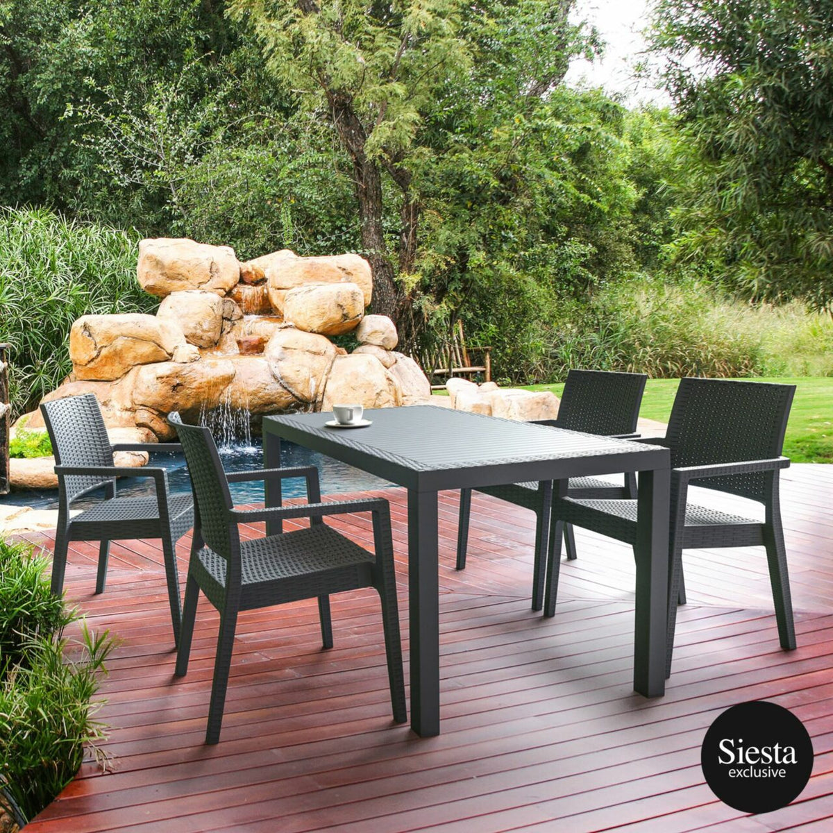 Patio dining sets discount rattan