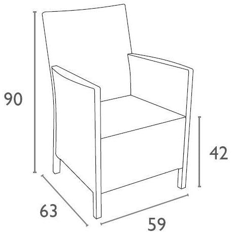 California Tub Chair - No Cushion