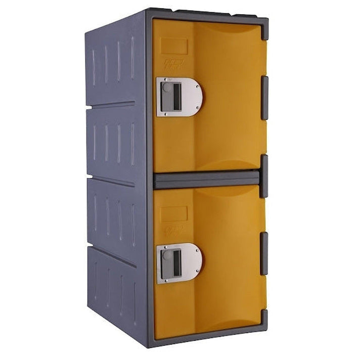 Heavy Duty Plastic Lockers 2 Tiers Half Height