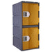 Heavy Duty Plastic Lockers 2 Tiers Half Height