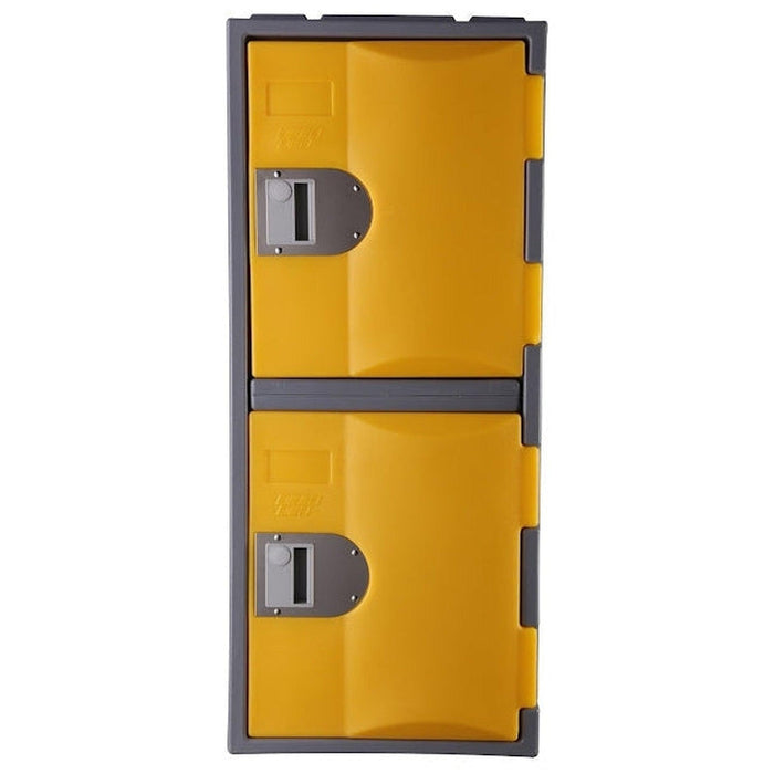 Heavy Duty Plastic Lockers 2 Tiers Half Height