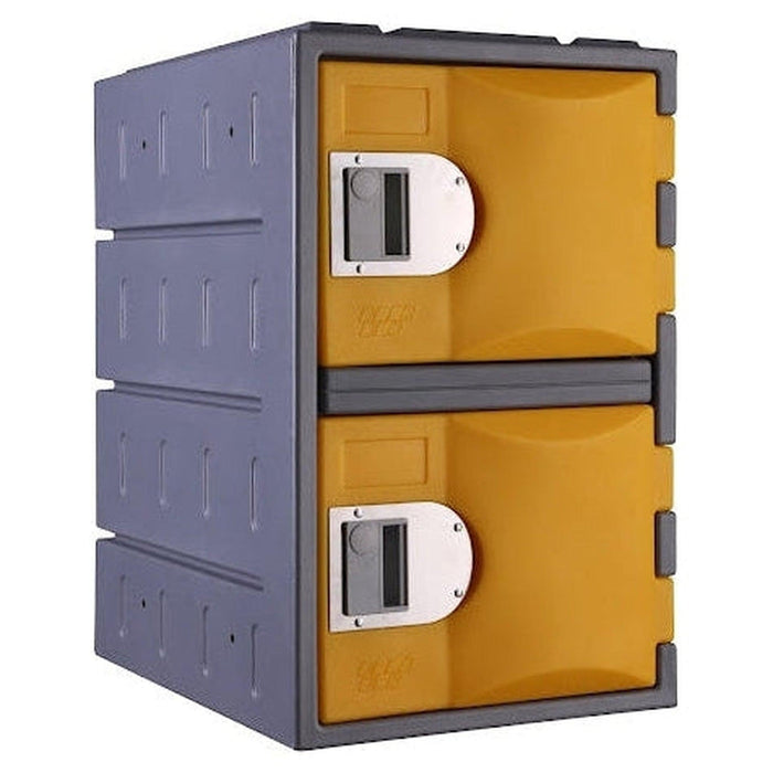 Heavy Duty Plastic Lockers 2 Tiers Third Height