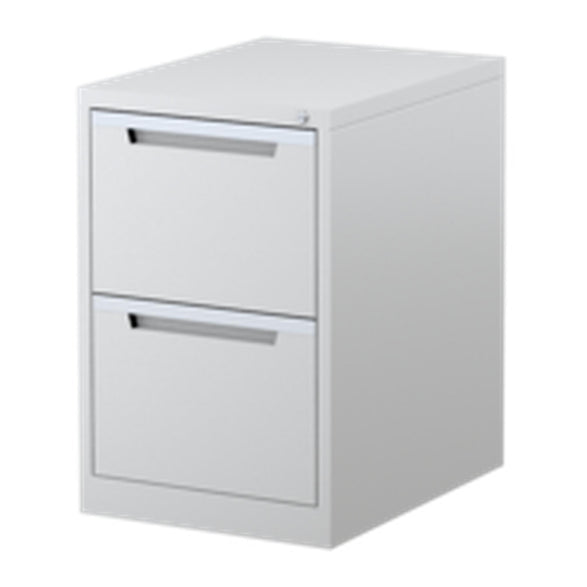 Metal White file cabinet (2 drawers)