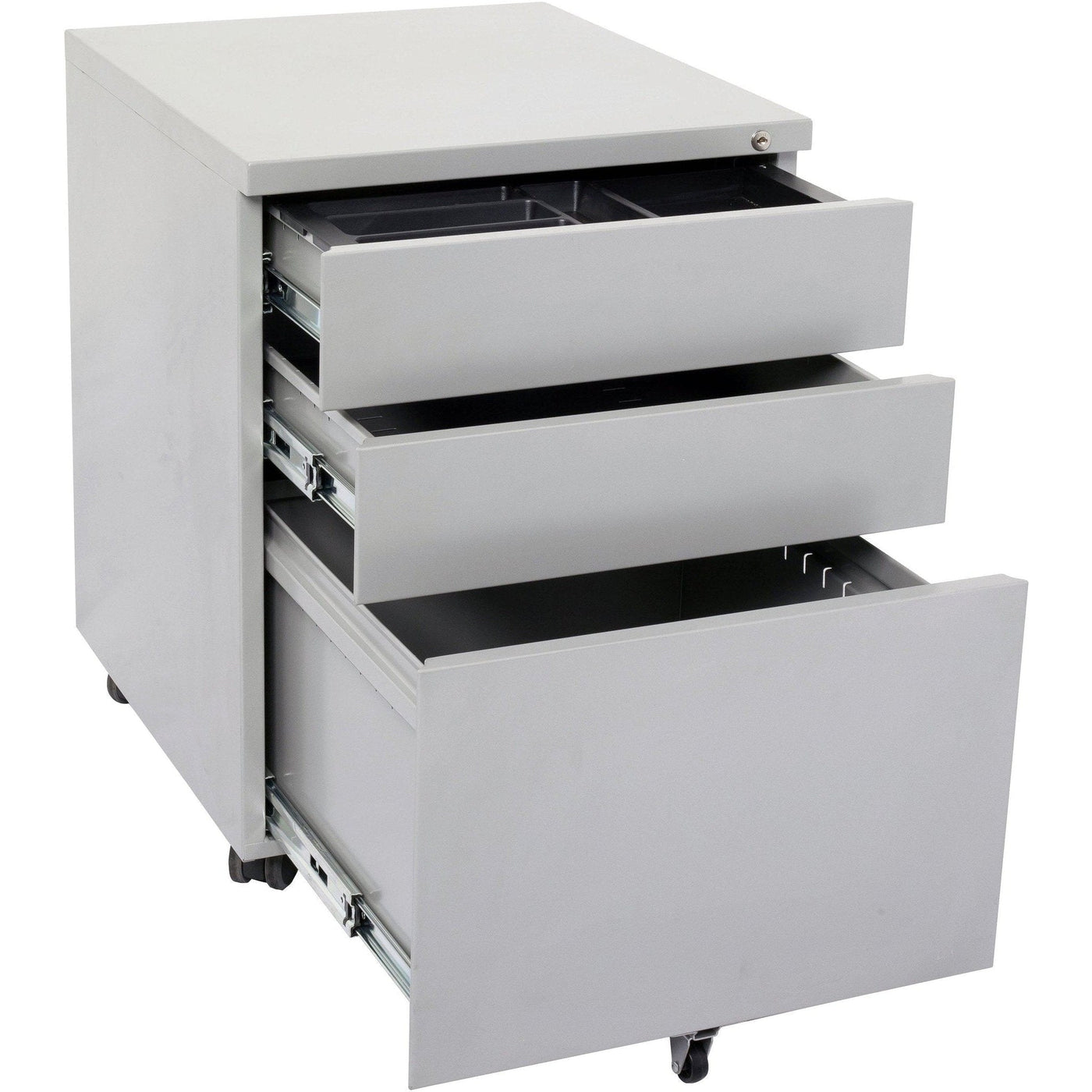 Metal Mobile Pedestal Go Steel with 3 Filing Drawers gmp3