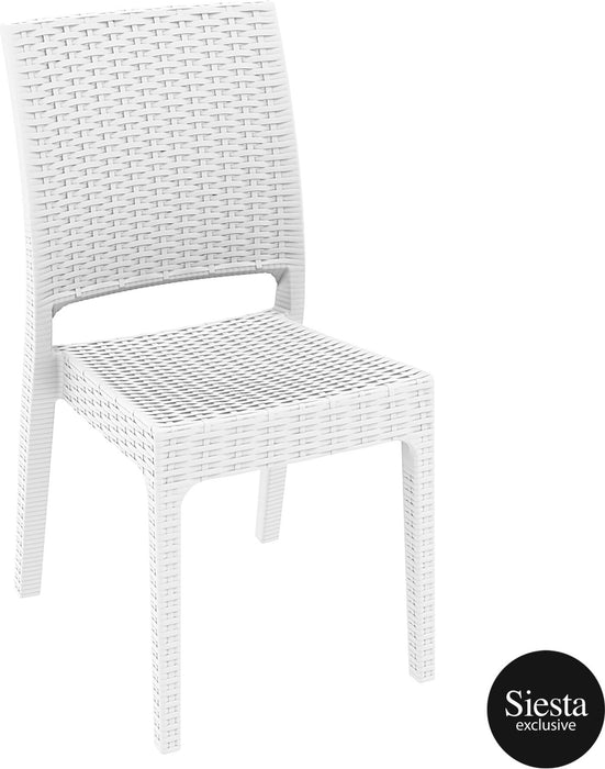 Piece Resin Rattan Dining Setting with Florida Chair